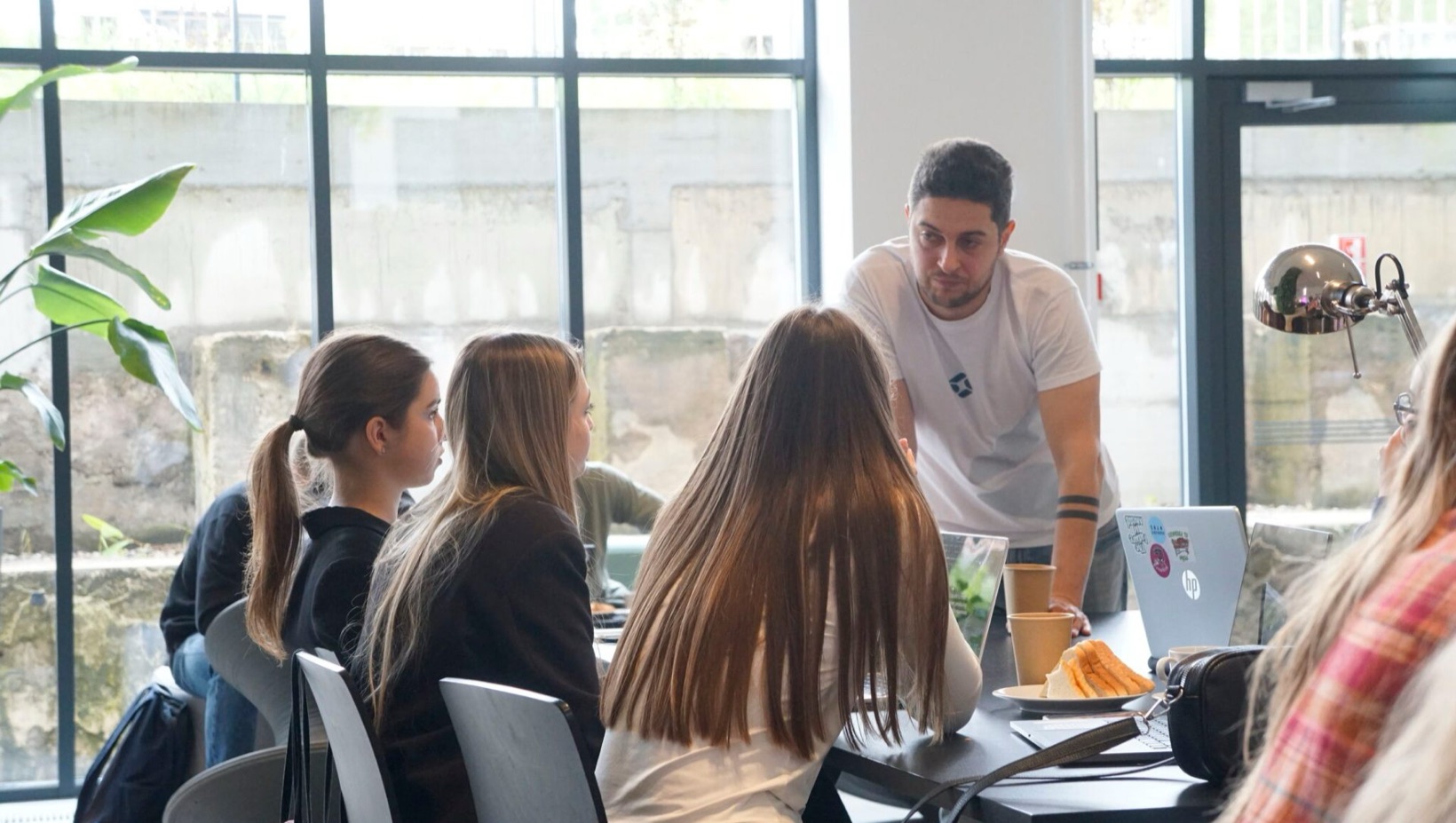 A ProdKids session: the teacher working with a group